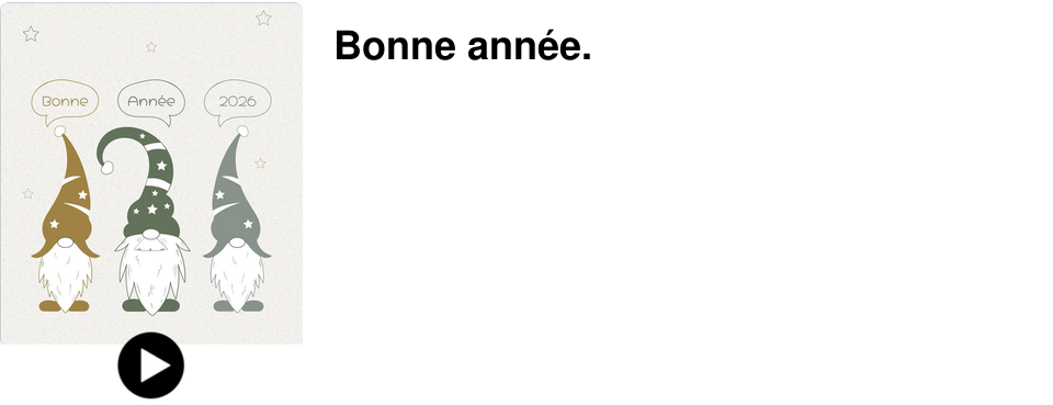 Bonne ann�e.