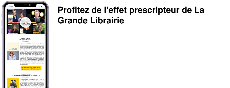 Profitez de l'effet prescripteur de La Grande Librairie
