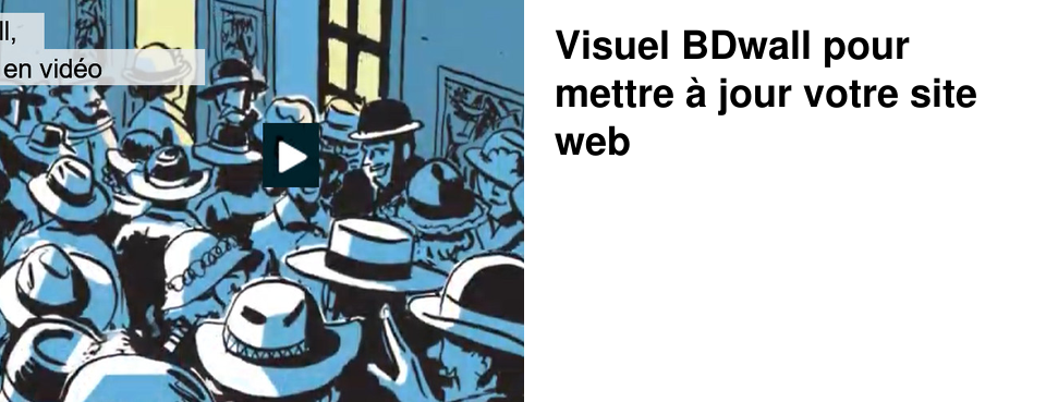 Visuel BDwall pour mettre � jour votre site web