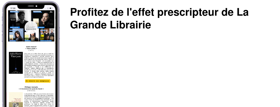 Profitez de l'effet prescripteur de La Grande Librairie