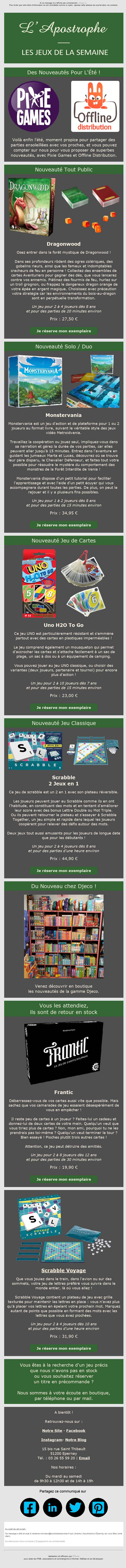 Exemple d'infolettre