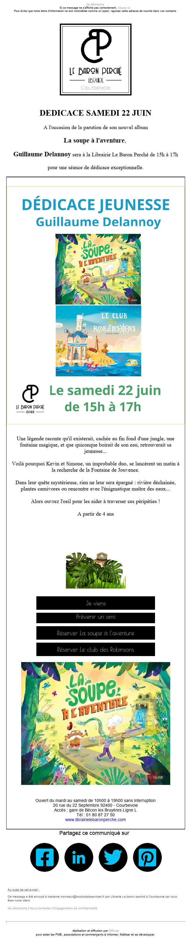Exemple d'infolettre