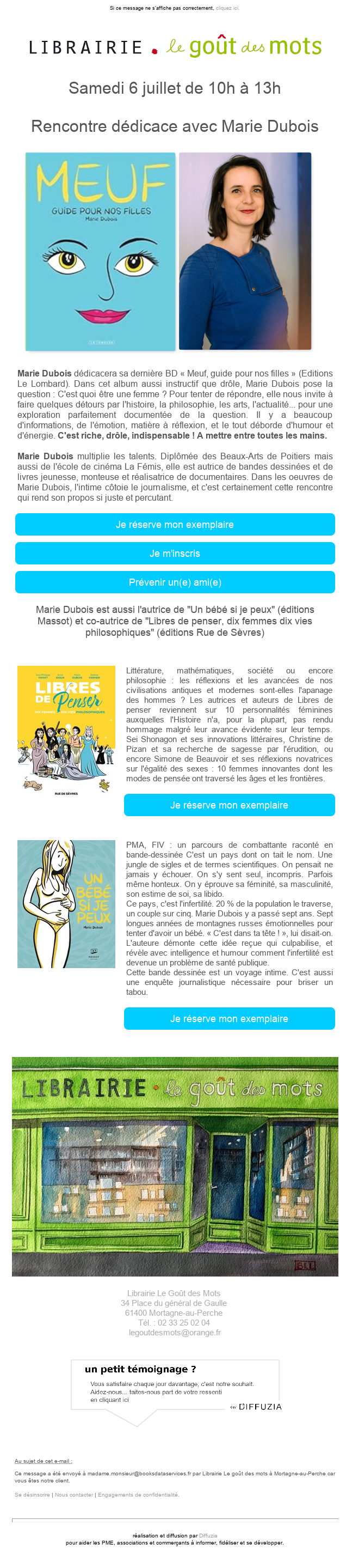 Exemple d'infolettre