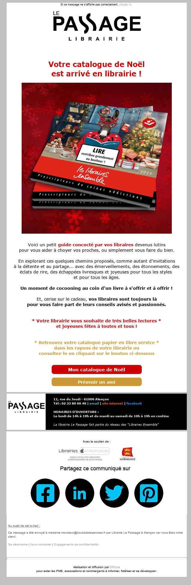 Exemple d'infolettre